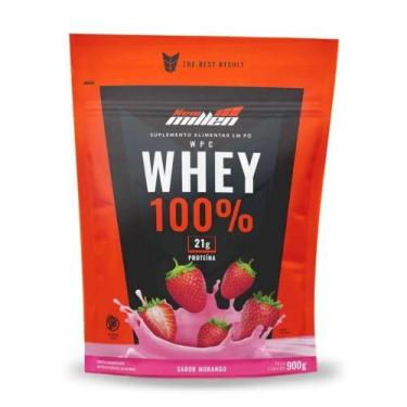 Imagem de Whey 100% Refil 900g Sabor Morango - NEW MILLEN