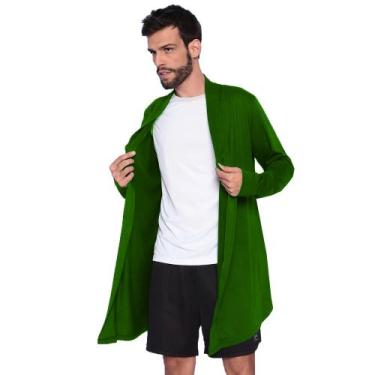 Imagem de Cardigan Masculino Estilo Slim Confortável Sobretudo Blazer - Slim Fit