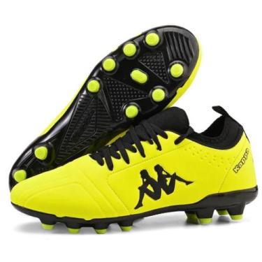 Imagem de Chuteira Kappa Botinha Milan II Campo Masculino - Amarelo+Preto, 41