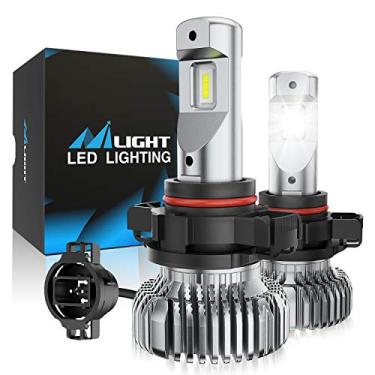 Imagem de Nilight EF2 2504 Lâmpadas LED de neblina 2504, 250% de brilho, vida útil de 5.000 horas, lâmpadas de neblina brancas xenon 6000 K, substituição de lâmpadas de neblina de LED PSX24W, pacote com 2
