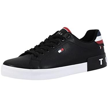 Imagem de Tommy Hilfiger Tênis masculino Rezz, Preto, 11