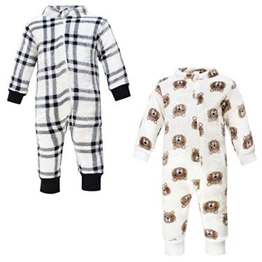 Imagem de Hudson Baby Macacão de pelúcia unissex para bebê, Urso, 5T, Urso
