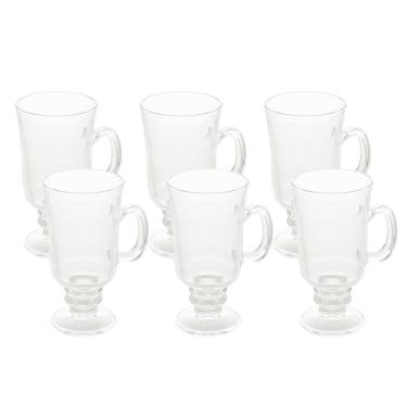 Imagem de Conjunto 6 Taças de Vidro Para Cappuccino 250ml Lyor