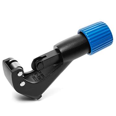 Imagem de Cortador de tubos Loreso 1/8 a 1 1/8 polegadas – Cortador de tubos para cobre, latão, alumínio, aço inoxidável fino e cortador de tubos de PVC com lâmina extra e alavanca para tubos OD de 3-28 mm