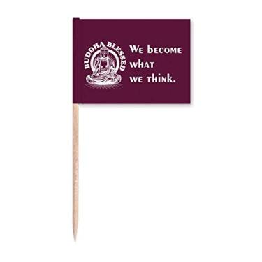 Imagem de Thinking Change Hope Tradition Marcador de palito de dente para decoração de festa