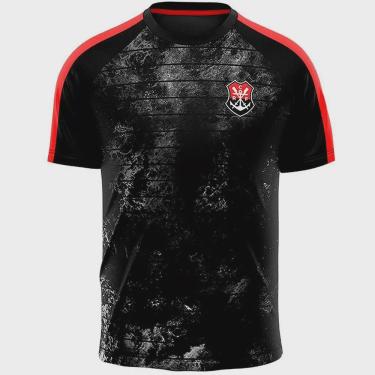 Imagem de Camiseta Flamengo Vein Preta Braziline Infantil - Preto
