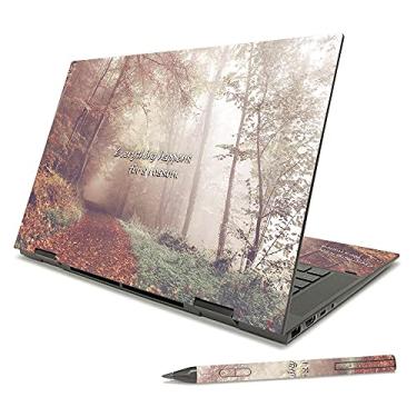 Imagem de MightySkins Skin compatível com HP Envy x360 15" (2021) - Happens for A Reason | Capa protetora de decalque de vinil durável, exclusiva | Fácil de aplicar | Feito nos EUA