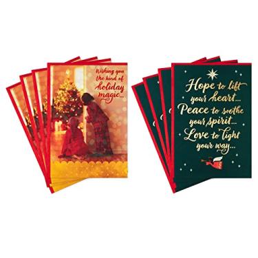 Imagem de Hallmark Variedade de cartões de Natal de mogno (8 cartões com envelopes)