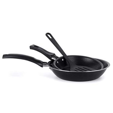Imagem de Multiflon Jogo Frigideiras 18 Centímetros /22 Centímetros com Espátula Aluminio Antiaderente Linha Essencial Resistente Durável e Saudável