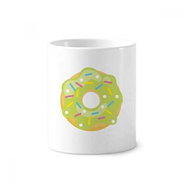 Imagem de Porta-canetas Green Doughnut Sobremesa Sweet Food escova de dentes caneca, suporte de cerâmica