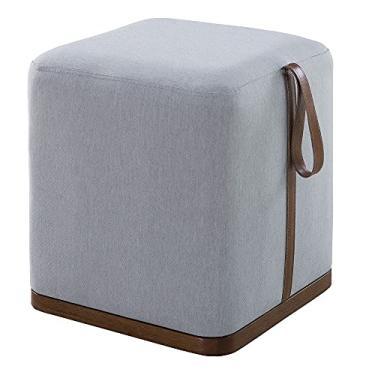 Imagem de Puff Decorativo Sala de Estar Nurse Cinza Claro - Gran Belo