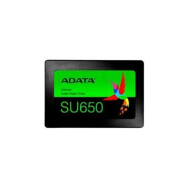 Imagem de SSD 120 GB Adata SU650, SATA, Leitura: 520MB/s e Gravação: 450MB/s - ASU650SS-120GT-R
