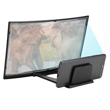 Imagem de Amplificador De Tela Do Telefone, Amplificador De Telefone 3d HD Tela De Design Extensível Tela Do Telefone Móvel, Tela Curvada Antiderrapante De 12 Polegadas Para Celular Suporte De Suporte Para Ampl