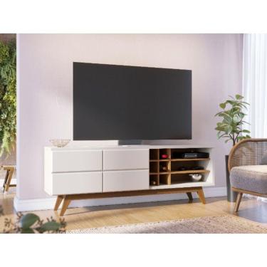 Imagem de Rack Para TVs Noronha 1,80 Off White Matte/Freijo Colibri