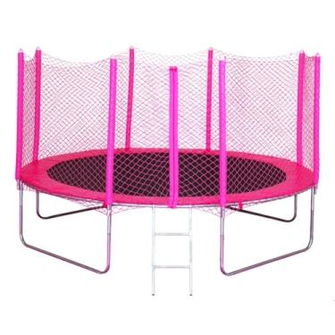 Imagem de Cama Elástica 3,05 mts Direto de Fabrica Suporta 180 kg - Rosa Pink