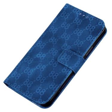 Imagem de Hee Hee Smile Capa de telefone para Samsung Galaxy J2 Core Retro Phone Leather Case Simplicidade Capa de telefone 88 padrões Flip Back Cove Blue