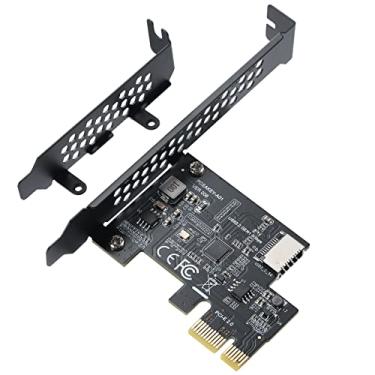 Imagem de BEYIMEI Placa de expansão PCI-E 1X para USB 3.2 GEN1 5Gbps Type-E A-Key, painel frontal Tipo-C Interface para PC Desktop (ASM1042A)