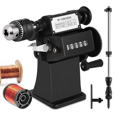 Imagem de Epidioxi Enrolador manual de bobina manual de 1/40.6 cm- 1/5.1 cm com contador para espirais, bobina de motor, bobinas de captador de guitarra