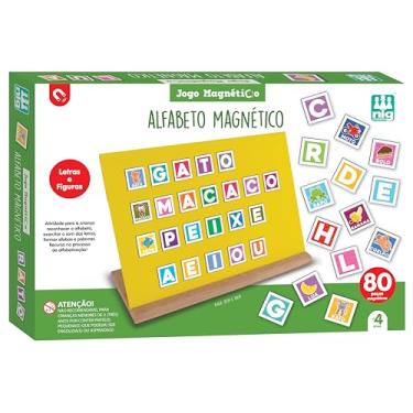 Imagem de Nig Brinquedos Madeira Alfabeto Magnético Letras e Figuras