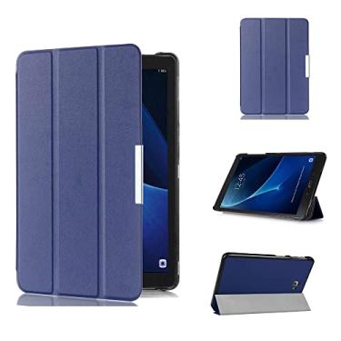 Imagem de Kusen Capa para tablet Samsung Galaxy Tab A6 10.1 versão 2016 – Capa fólio ultrafina para tablet Galaxy Tab A de 10,1 polegadas SM-T580 T585 T587 BRAECN Capa sólida à prova de choque de três camadas