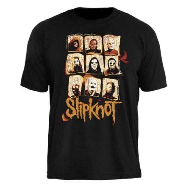 Imagem de Camiseta Slipknot 9 Photos Stamp