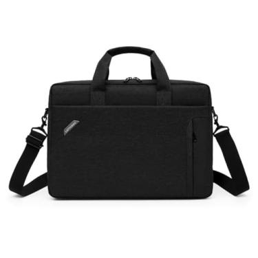 Imagem de Bolsa Notebook E Documentos Executiva Impermeável Anti-arranhado Case Para Macbook Laptop 15.6 Com Alça Para Trabalho Faculdade Viagens Unissex (PRETO)