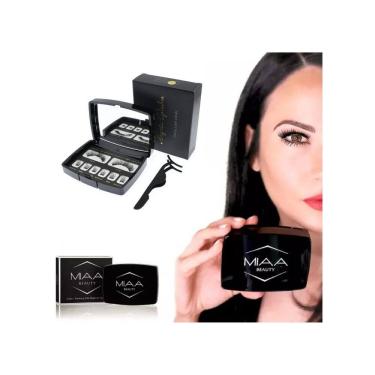 Imagem de Kit de cílios magnéticos com 4 ímãs de luz 52HB 11 mm com estojo