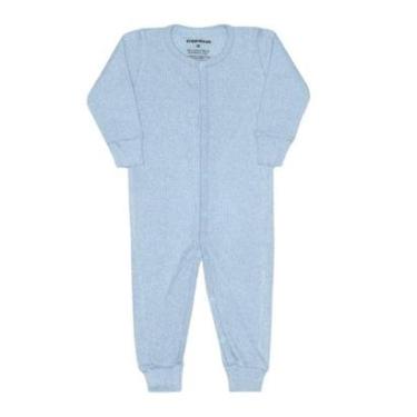 Imagem de Macacão Bebê Dedeka Melange Canelado Longo Azul Luar - 24550-Masculino