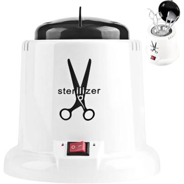 Imagem de Estufa Esterilizadora, Esterilizador de Alicate de Manicure, Eutoclave para Manicure, Esterilizador Elétrico com para Esterilização de Alicates, Pinças, Tesoura de Cabeleireiro Branca