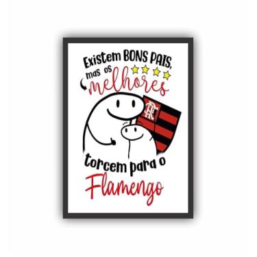 Imagem de Quadro Decorativo Pai Flamengo A3 (45x33)