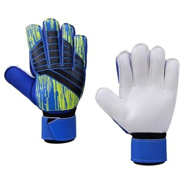 Imagem de Dynwave Luvas de goleiro Luvas de goleiro de futebol Alto desempenho Elegante Antiderrapante Homens Mulheres Resistente ao desgaste para adultos Luvas de, Azul, 8cm