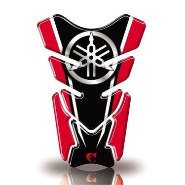 Imagem de Protetor De Tanque Adesivo Moto Yamaha Diapazão Vermelho - Cobra Motop