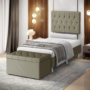 Imagem de Kit Painel Centaurus 100 e Calçadeira Sagitarius Veludo Aradecor, Capu