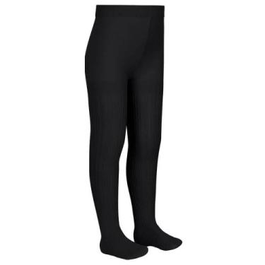 Imagem de Meia-Calça Infantil Lupo 02561-001 Tricô, P, Preto