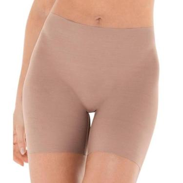 Imagem de Bermuda Corte a Laser DeMillus 94023 Hipslip, XG, Bege rosado