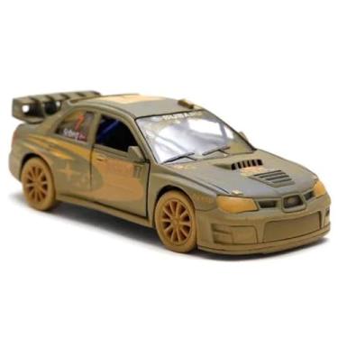 Imagem de Miniatura Carrinho de ferro Subaru Impreza Rally Metal 1/36 Coleção Kinsmart (marrom)