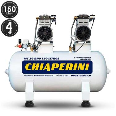 Imagem de Compressor Ar Odontologico 20 Pés 150 Litros Chiaperini