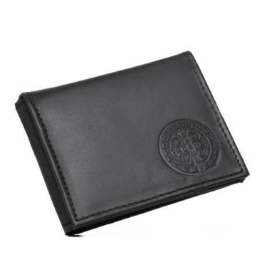 Imagem de Carteira Em L Couro Alta Qualidade Porta Cartao Documentos Cedulas Est