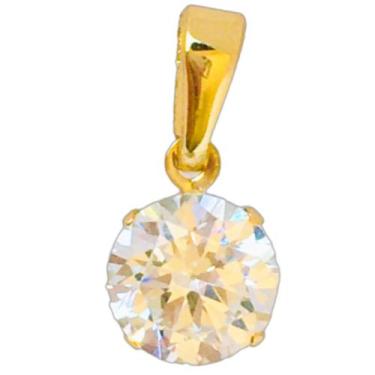 Imagem de Pingente Ponto de Luz Zircônia Delicada Folheada a Ouro 18k Semijoia -