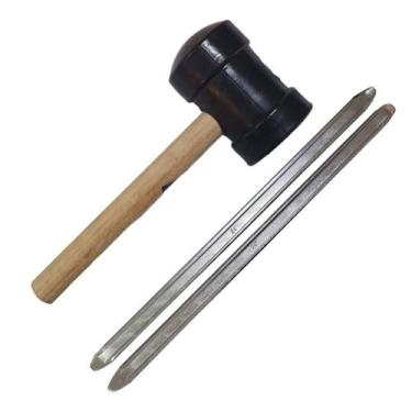 Imagem de Kit Borracheiro C/ 2 Espátula Chata 60m + Martelo Borracha - ROTTA