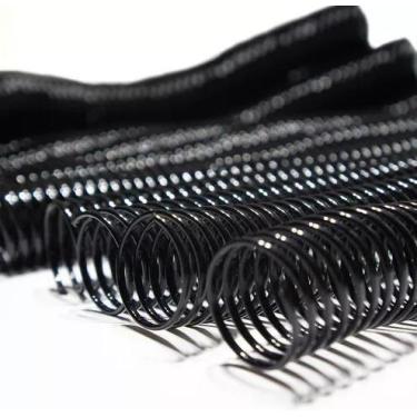 Imagem de Espiral Para Encadernação Preto 09mm Para 50 Folhas A4 100un - Excentr