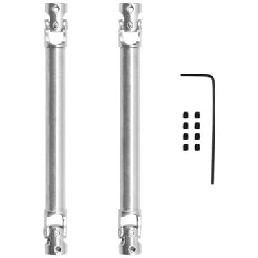 Imagem de 2Pcs Vgoohobby 2mm 3mm 4mm Metal RC Drive Shaft CVD Driveshaft Compatible with WLtoys Axial MN Model WPL Tamiya 1/24 1/18 1/16 1/14 1/12 RC Military Crawler Car Tractor Truck (75-105mm 3-3)