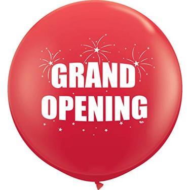 Imagem de Grand Opening Fireworks Balloon – Giant 36 Inches Latex (1 Count) For Event Use – Fill with Air or Helium (Red)