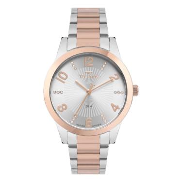 Imagem de Relógio Technos Feminino Ref: 2035naz/1k Elegance Bicolor