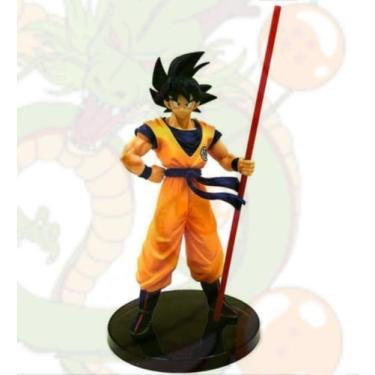 Imagem de Action Figure Goku Com 2 Bastões Magicos Boneco Premium Dragon Ball Di
