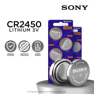 Imagem de 05un. Bateria Pilha CR2450 3v Original SONY
