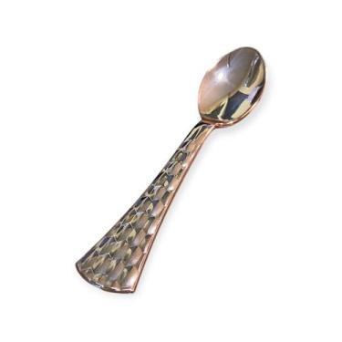 Imagem de Kit 36 Colheres Rose Plástico Descartável pequena 13.8cm - Blook