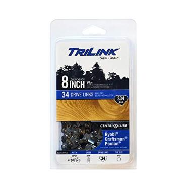 Imagem de Trilink Saw Chain CL14334TL2 Corrente Loop 3/8 LP SEMI-Cinzel .043 34DL, Preto