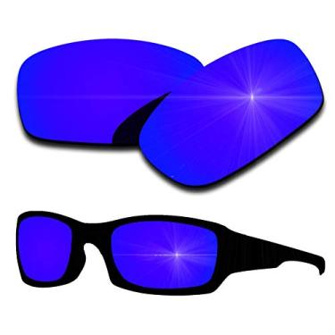 Imagem de Lentes polarizadas de reposição para Oakley Fives Squared 1,8 mm de espessura, antiarranhões, ajuste bem – várias opções, Purple Mirrored Coating, 0