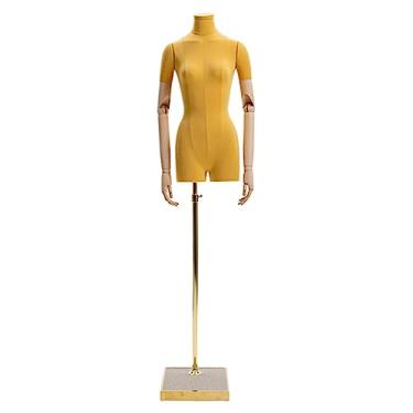 Imagem de Multiuso Manequim feminino manequim colorido torso vestido de noiva manequim com suporte de metal para exibição de roupas de bancada manequim Janela